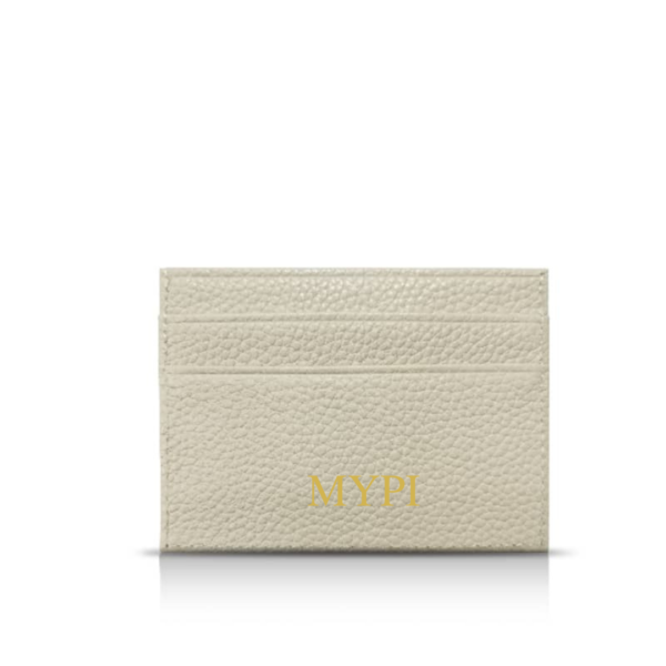 Black Pebbled Genuine Leather Card Holder - Image 2